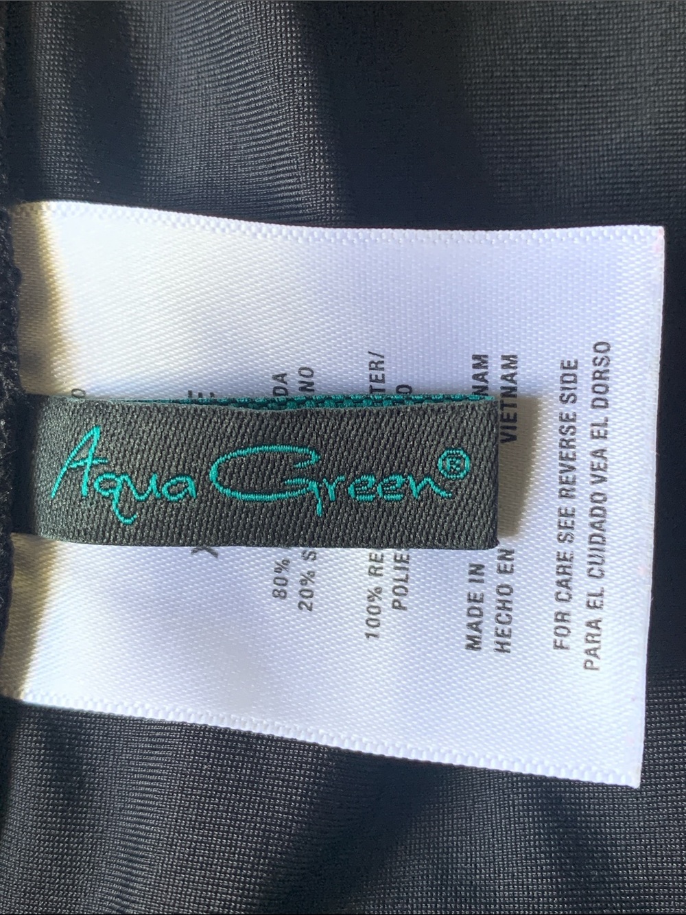 Aqua Green Black Swim Skort - Picture 4 of 8